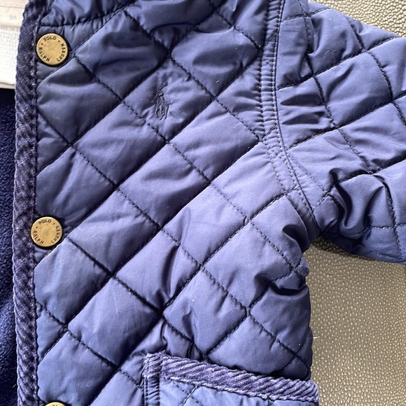 Ralph Lauren navy bunting.  Baby one piece, onesie coat - Picture 4 of 7